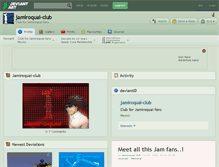 Tablet Screenshot of jamiroquai-club.deviantart.com