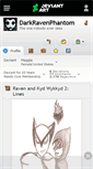 Mobile Screenshot of darkravenphantom.deviantart.com