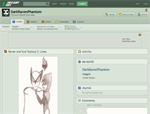 Tablet Screenshot of darkravenphantom.deviantart.com