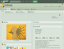 Tablet Screenshot of fox9kyuubi.deviantart.com