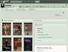 Tablet Screenshot of lezlishae.deviantart.com