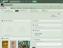 Tablet Screenshot of essence4life.deviantart.com