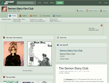 Tablet Screenshot of demon-diary-fan-club.deviantart.com