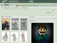 Tablet Screenshot of k3ryuss.deviantart.com