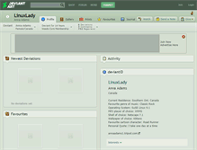 Tablet Screenshot of linuxlady.deviantart.com