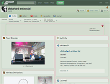 Tablet Screenshot of disturbed-antisocial.deviantart.com