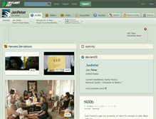 Tablet Screenshot of jonpeter.deviantart.com