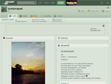 Tablet Screenshot of lovelornpoet.deviantart.com