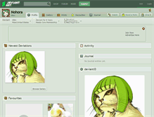 Tablet Screenshot of nohora.deviantart.com