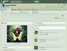 Tablet Screenshot of canned-sardines.deviantart.com