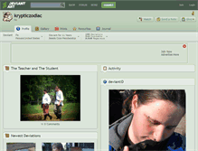 Tablet Screenshot of krypticzodiac.deviantart.com
