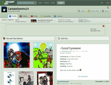 Tablet Screenshot of cantatedomino24.deviantart.com