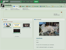 Tablet Screenshot of mesubuta.deviantart.com