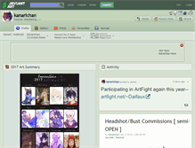 Tablet Screenshot of kanarichan.deviantart.com