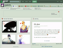 Tablet Screenshot of madsin92.deviantart.com