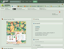 Tablet Screenshot of canistra.deviantart.com