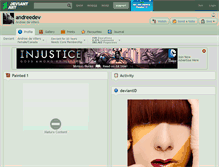 Tablet Screenshot of andreedev.deviantart.com