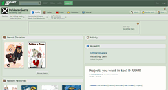 Desktop Screenshot of deidaraxgaara.deviantart.com