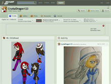 Tablet Screenshot of crystaldragon123.deviantart.com