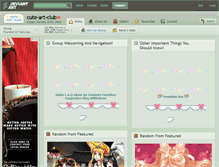 Tablet Screenshot of cute-art-club.deviantart.com