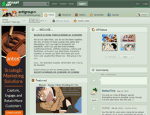 Tablet Screenshot of antigroup.deviantart.com