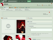 Tablet Screenshot of itsstella.deviantart.com