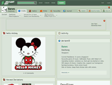 Tablet Screenshot of banes.deviantart.com