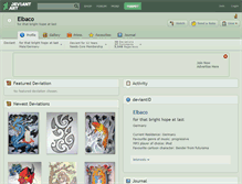 Tablet Screenshot of elbaco.deviantart.com