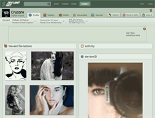 Tablet Screenshot of cruzore.deviantart.com