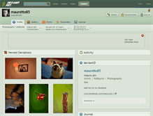 Tablet Screenshot of mauretto85.deviantart.com