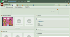 Desktop Screenshot of maddie1231.deviantart.com