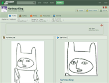 Tablet Screenshot of harimau-king.deviantart.com