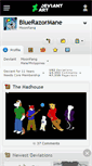 Mobile Screenshot of bluerazormane.deviantart.com