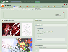 Tablet Screenshot of kureemii.deviantart.com