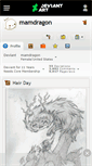 Mobile Screenshot of mamdragon.deviantart.com