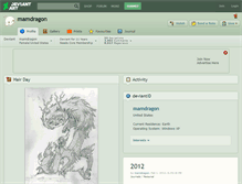 Tablet Screenshot of mamdragon.deviantart.com