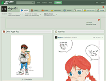 Tablet Screenshot of ninja101.deviantart.com