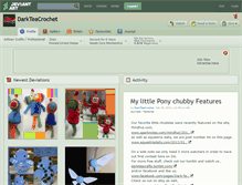 Tablet Screenshot of darkteacrochet.deviantart.com