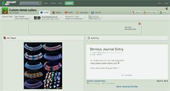 Desktop Screenshot of custom-metal-collars.deviantart.com