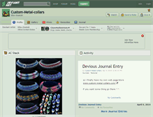 Tablet Screenshot of custom-metal-collars.deviantart.com