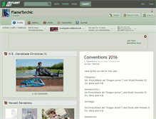 Tablet Screenshot of flametorchic.deviantart.com