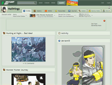 Tablet Screenshot of hellwingz.deviantart.com