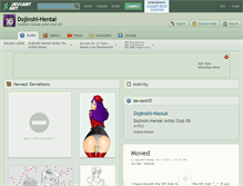 Tablet Screenshot of dojinshi-hentai.deviantart.com