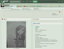 Tablet Screenshot of josiexx.deviantart.com