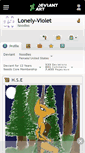 Mobile Screenshot of lonely-violet.deviantart.com