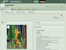 Tablet Screenshot of lonely-violet.deviantart.com