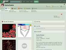 Tablet Screenshot of darkerduksis.deviantart.com