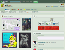 Tablet Screenshot of falvie.deviantart.com