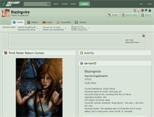 Tablet Screenshot of blazingwire.deviantart.com