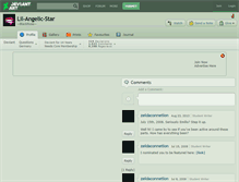 Tablet Screenshot of lil-angelic-star.deviantart.com
